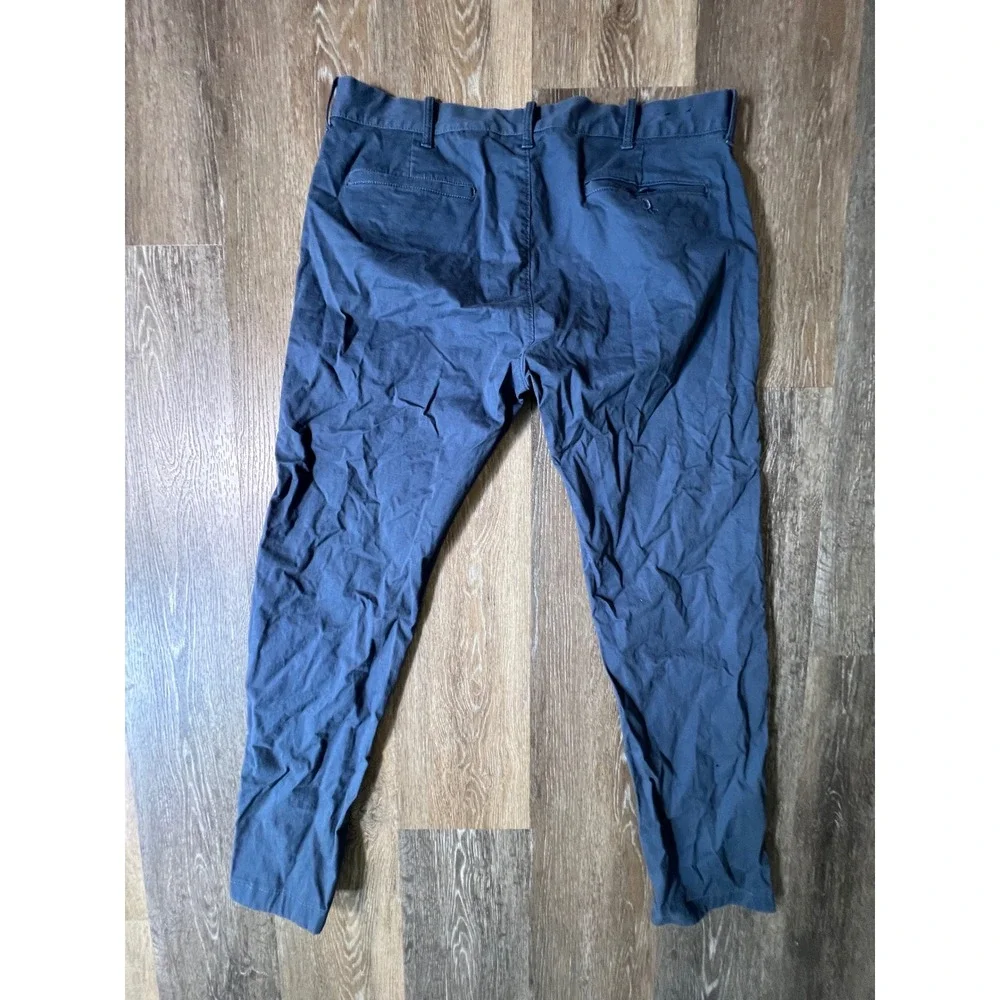 J. Crew Driggs Chinos Mens 34x34 Blue Flex Slim Fit Cotton Stretch Trousers